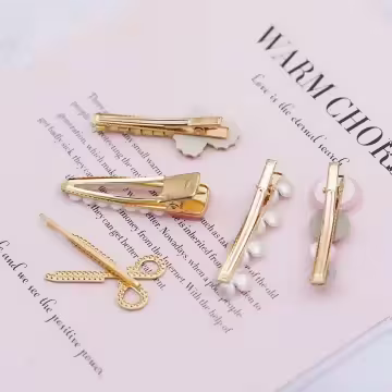 粉嫩貝殼花小剪刀×五套件髮夾組