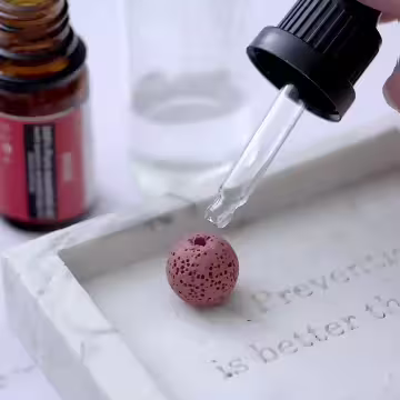 大眼貓頭鷹×薰香火山石×長項鍊