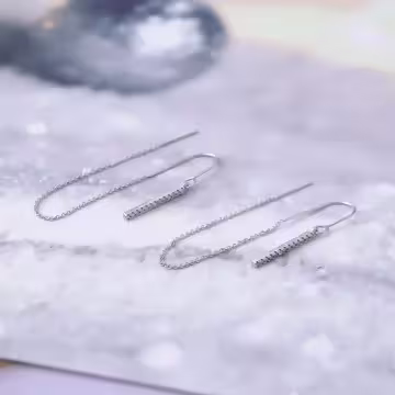 925銀針×U型一字長鑽×耳線