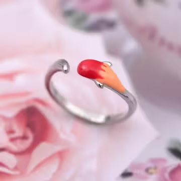 925銀飾×幸運錦鯉×開口戒指