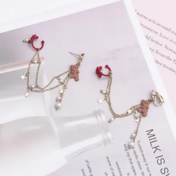 木馬遊樂園×不對稱吊墜耳骨耳環.avif