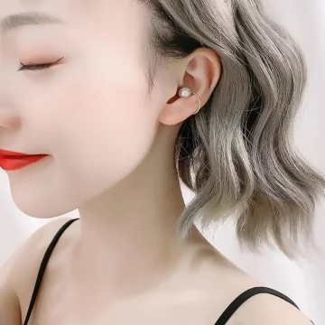 潮珍珠十字×單邊三套件U型耳骨夾組.avif