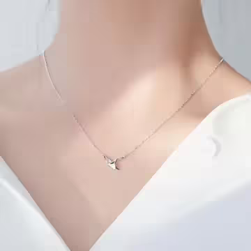 925銀飾×千紙鶴折紙幾何×鎖骨項鍊