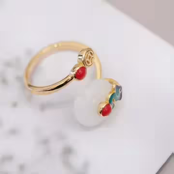 古典祥雲×開口戒指