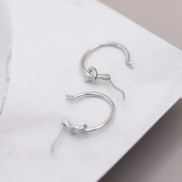 925銀針×打一個結×耳環.avif