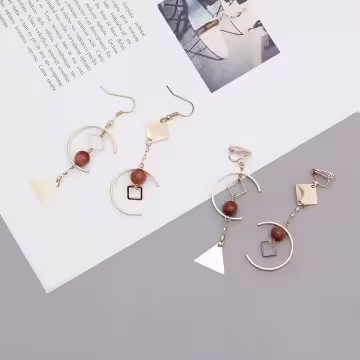 金沙球C字幾何×不對稱三角耳夾