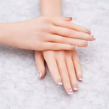 珍珠圍繞愛心粉色亮面×穿戴式手指甲片×二十四入