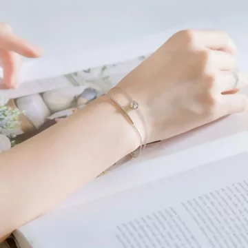 925銀飾×撲克方塊鋯石彎管×雙層手鍊 .avif