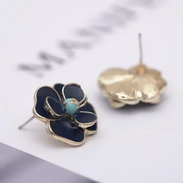 典雅藍色山茶花×吊墜耳環.avif