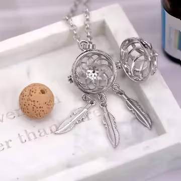 捕夢網×薰香火山石×長項鍊