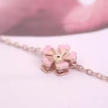 櫻花垂墜小珠珠×鎖骨項鍊