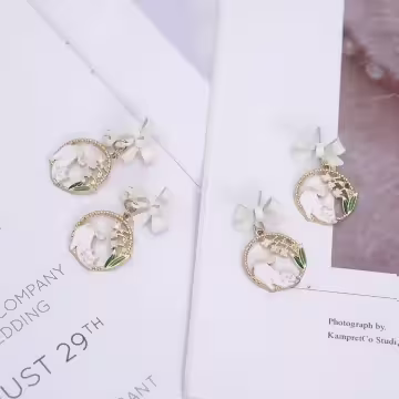 淘氣貓咪鈴蘭花×三角耳夾