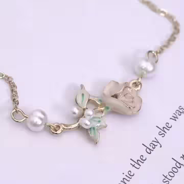 優雅玫瑰花×手鍊