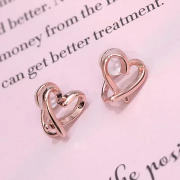 玫瑰金愛心×U型耳夾.avif