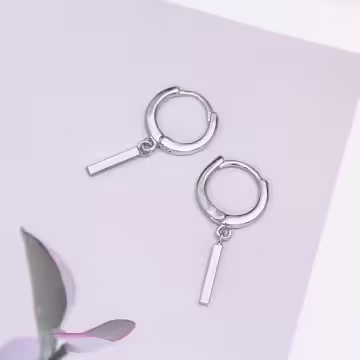 925銀針×小銀條×耳扣