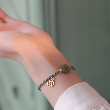 雙喜幸運草×拉繩手鍊