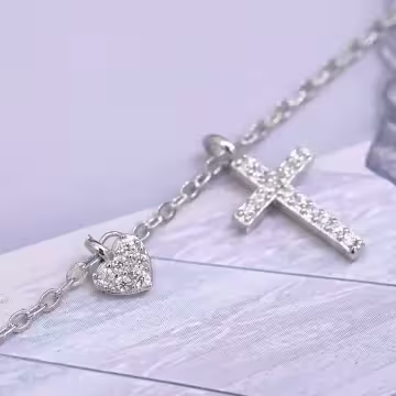 925銀飾&times;星星愛心十字架&times;鎖骨項鍊