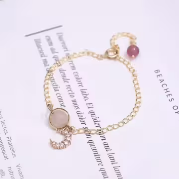 星月灰石粉晶×二套件串珠手鍊組