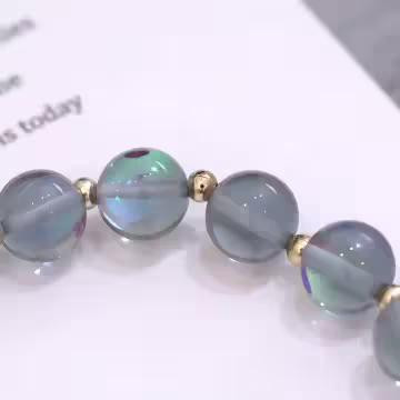 星月灰石粉晶×二套件串珠手鍊組