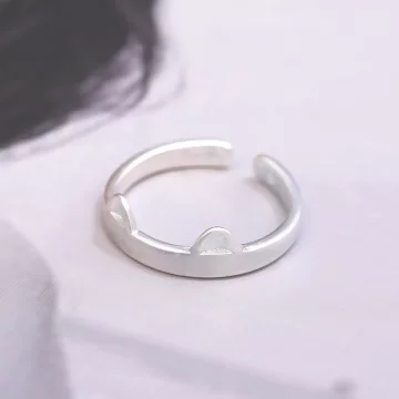 925銀飾&times;小貓耳朵&times;開口戒指.avif
