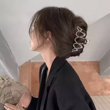 銀色雙波浪×鯊魚夾