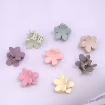 花朵造型小抓夾×五十套件髮夾組