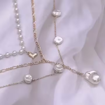 巴洛克珍珠×三層項鍊