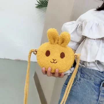絨毛兔寶寶×棉繩斜背包×黃色.avif
