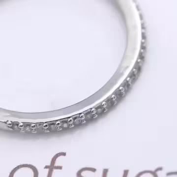 925銀飾×小巧細緻晶鑽×開口戒指