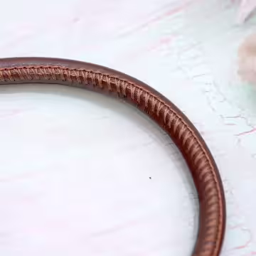 單色簡約皮革×手機腕帶掛繩×棕咖