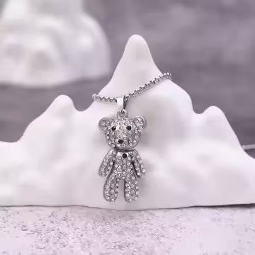 晶鑽小萌熊×中性長項鍊