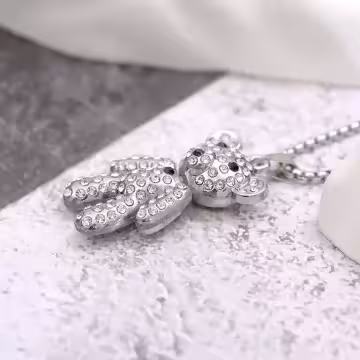 晶鑽小萌熊×中性長項鍊