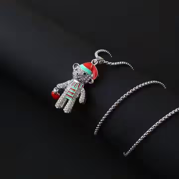 聖誕小熊×中性長項鍊