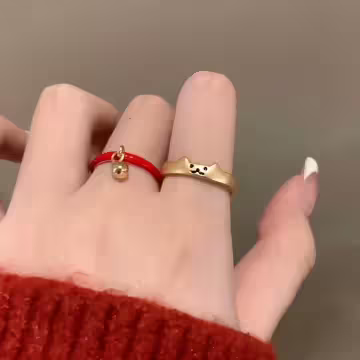 金喵紅通通×二套件戒指組