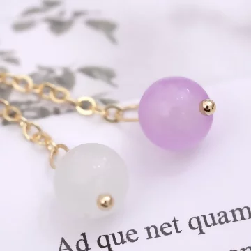 薰衣草浪漫紫流蘇×固定式串珠手鍊 .avif