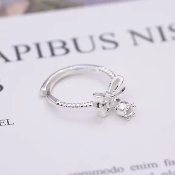 925銀飾×蝴蝶結風鈴花×開口戒指.avif