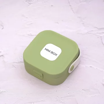 時尚硬殼矽膠&times;拉鍊飾品盒&times;綠色.avif