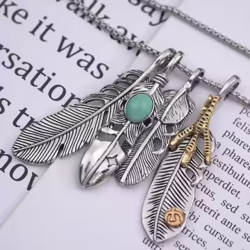 民族羽毛×中性長項鍊