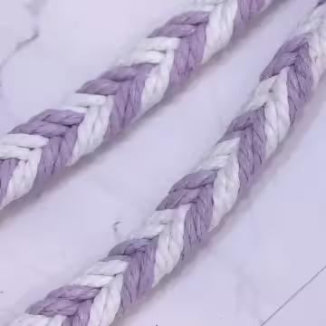 拼色麻花辮子×手機斜背雙勾掛繩×紫色