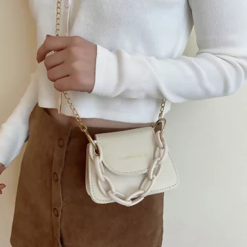 糖果色鍊條小廢包×斜背包×白色.avif