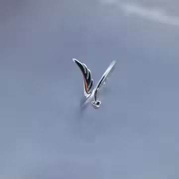 925銀飾&times;心之翼&times;開口戒指