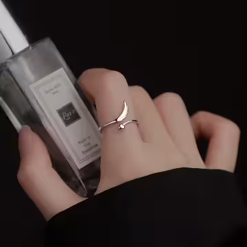 925銀飾&times;心之翼&times;開口戒指