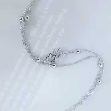 925銀飾×雙層流星彩帶×手鍊