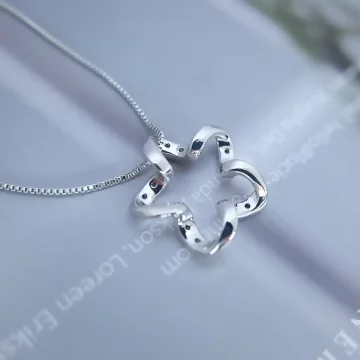 925銀飾×塗鴉鏤空星星×鎖骨項鍊 .avif