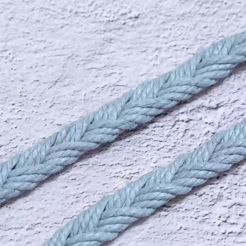 單色結辮編織×手機斜背雙勾掛繩×淺藍