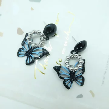 湛藍黑蝴蝶×吊墜耳環.avif