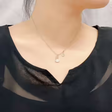 316鋼飾×小白兔星星×鎖骨項鍊×銀色