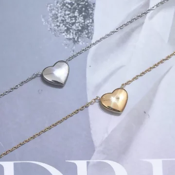 316鋼飾×愛心×鎖骨項鍊×金色.avif