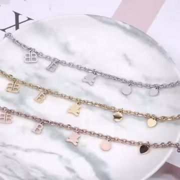 316鋼飾×小熊BABY×手鍊×銀色