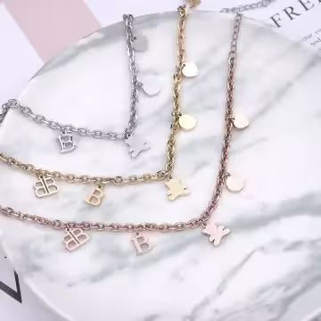 316鋼飾×小熊BABY×手鍊×銀色